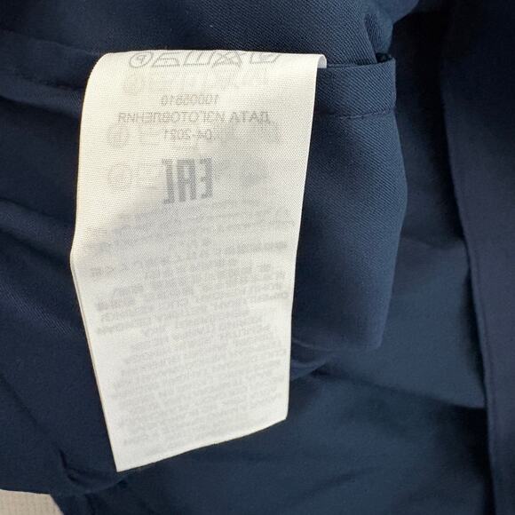 TUCKERNUCK Tory Burch Navy Maxi Dress XL Puff Sleeve Tiered Quiet Luxury NWOT - Picture 12 of 15